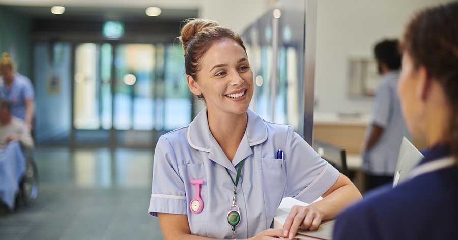 Nurses at nursing station