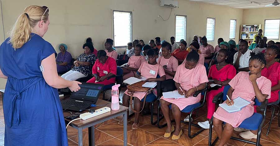 Lecture for healthcare professionals in Sierra Leone